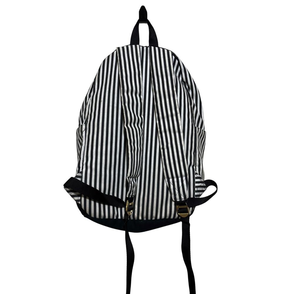 Pottery Barn Teen Emily & Meritt Black & White Stripes & Studs XL Backpack - Picture 2 of 5